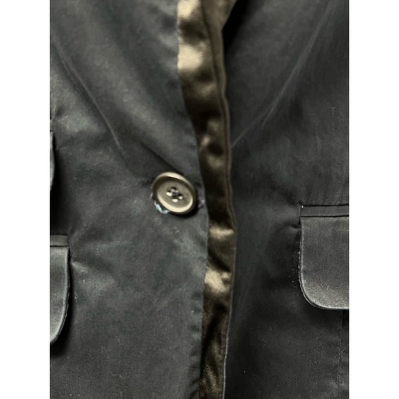 AEO American Eagle Blazer M Navy Blue Single Breasted Notched Lapel Professional - Picture 6 of 9